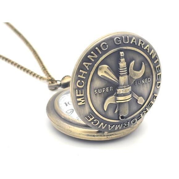 Mechanic Pocket Watch NEW Gift for Auto Car Worker Diesel Truck - Picture 4 of 8